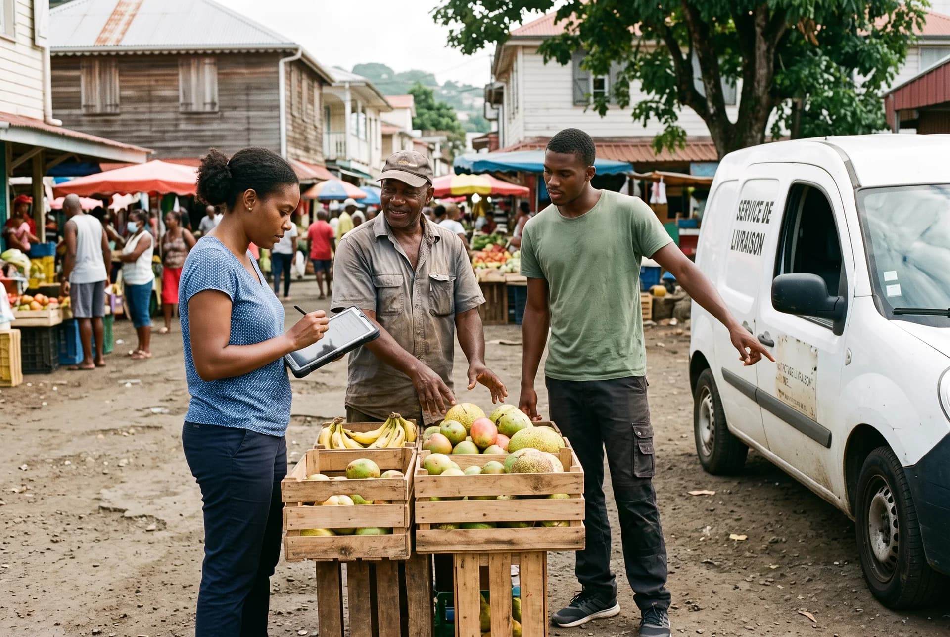 Illustration: an operator coordinating a territorial initiative in Martinique.
